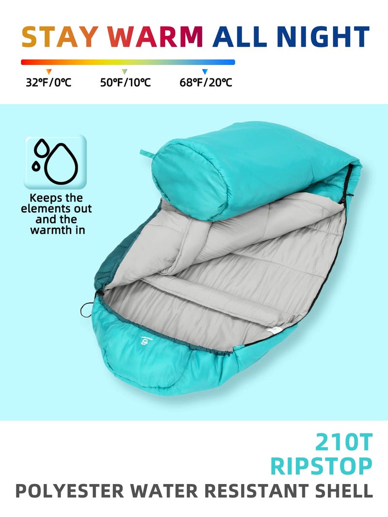 Bessport Mummy Sleeping Bag | 15-45 â„‰ Extreme 3-4 Season Sleeping Bag for Adults Cold Weatherâ€“ Warm and Washable, for Hiking Traveling & Outdoor Activities - Image 3